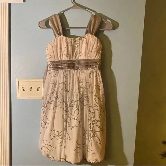 Girls White Formal Dress