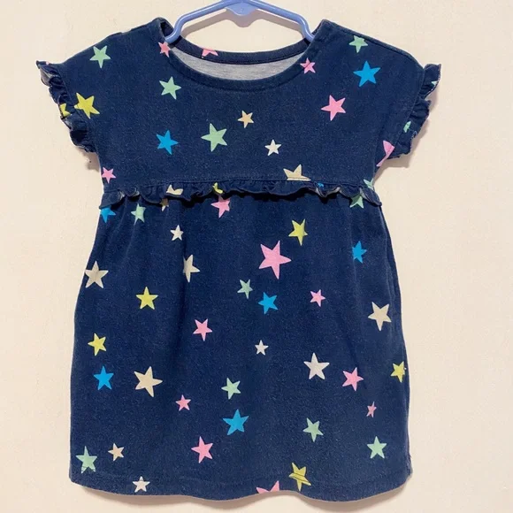 Baby Girl Star Blue Dress