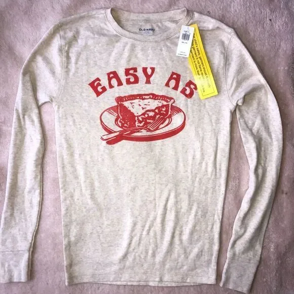 NWT Unisex XXL (14) Old Navy LS Pajama Top