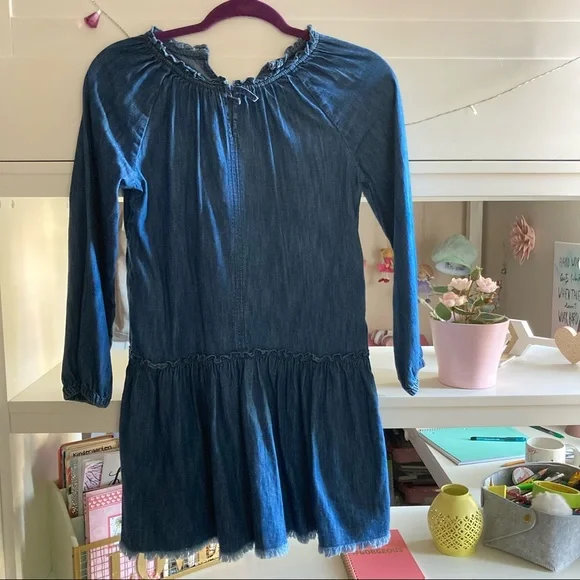 🌸3/$30🌸 GAP Denim Girls’ Country-Style Long Sleeve Dress 👗