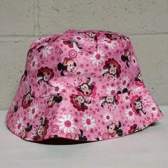 Disney Mickey and Minnie Reversible Adult Bucket Hat NWOT
