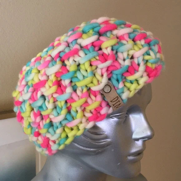 Handmade Hand Knit Ear Warmer Headband Multi Color