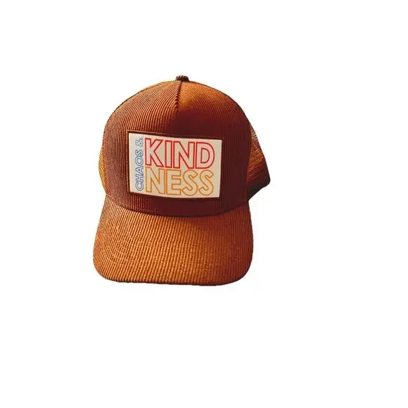 Chaos & Kindness Trucker Hat‎ Burnt Orange Adjustable Mesh Back Men's One Size