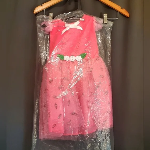 Flamingo Dress Costume With Head Piece Size 2-3T NWT