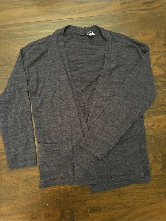 Old Navy Men's Navy Open-Front Cardigan