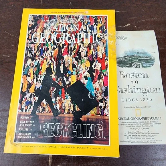 National Geographic Magazine July 1994 With Insert