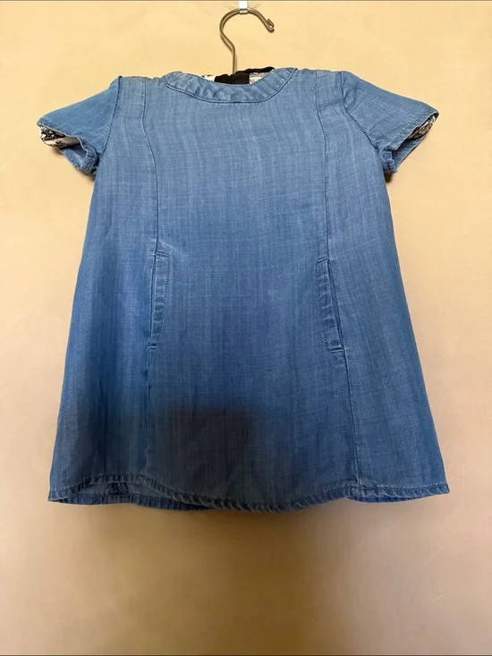 Vince Baby Blue Denim 100% Tencel Dress size 18 months