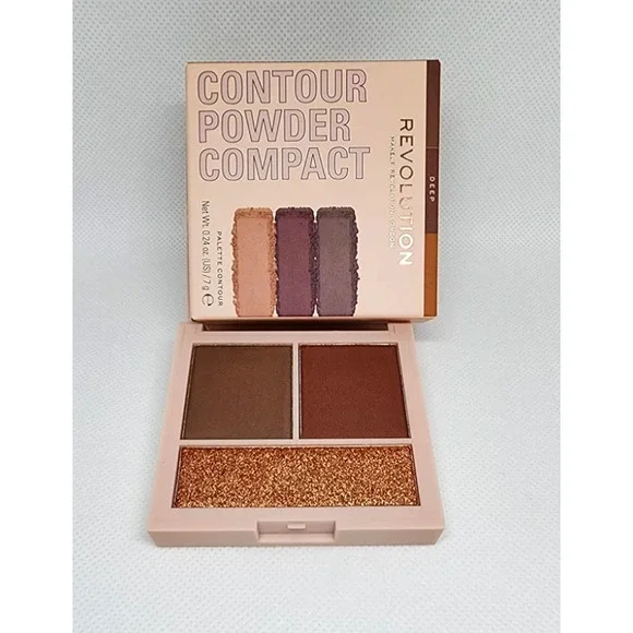 Revolution Contour Face Powder Compact-Deep- NIB