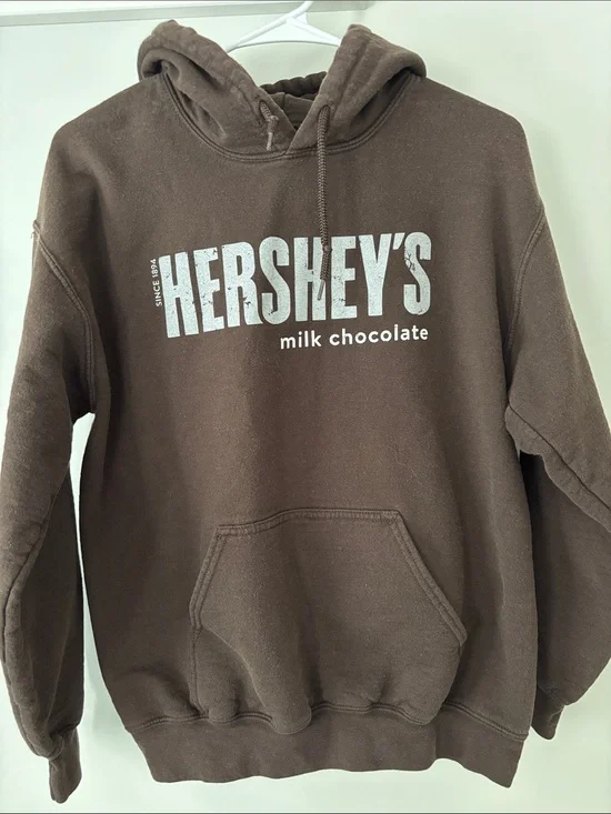Hershey Park Brown logo hooded sweatshirt HERSHEY'S milk chocolate medium