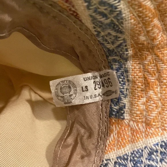 VTG asymmetrical unisex bucket hat made in the USA Size OS