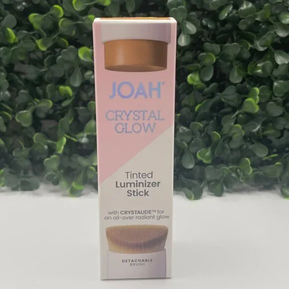NIB - Joah Crystal Glow Tinted Luminizer Stick WITH BRUSH - Nude Beige