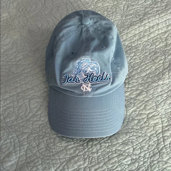 Light Blue Embroidered Cotton Hat