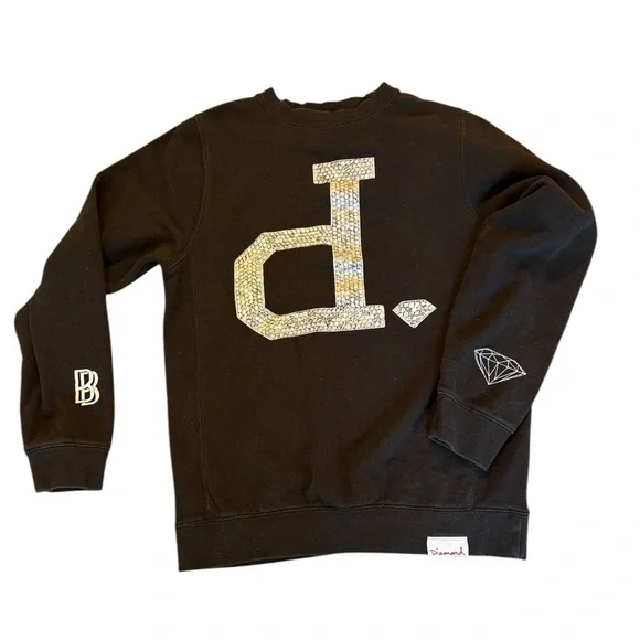 Diamond Sweater- black-Size S