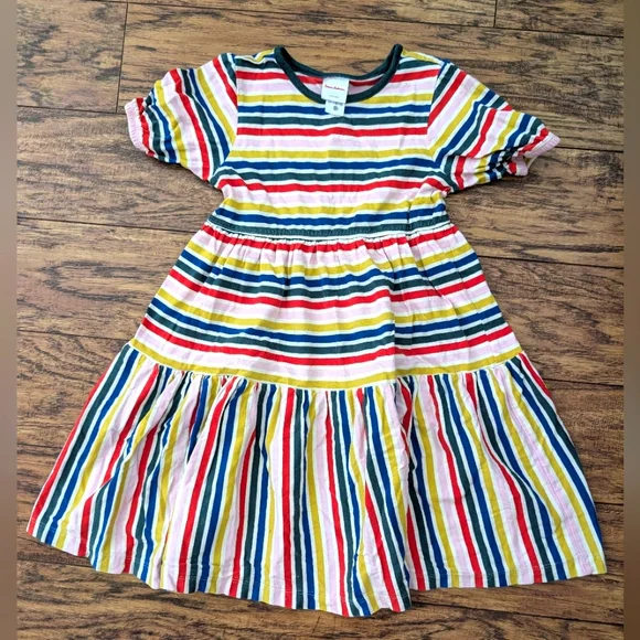 $‎ Hanna Andersson Multicolor Striped Twirl  Dress