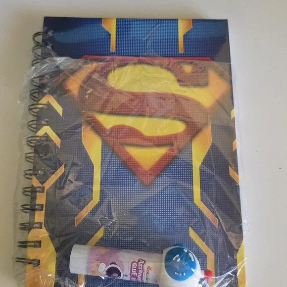 Superman Notebook Journal and Glue Stick Pack