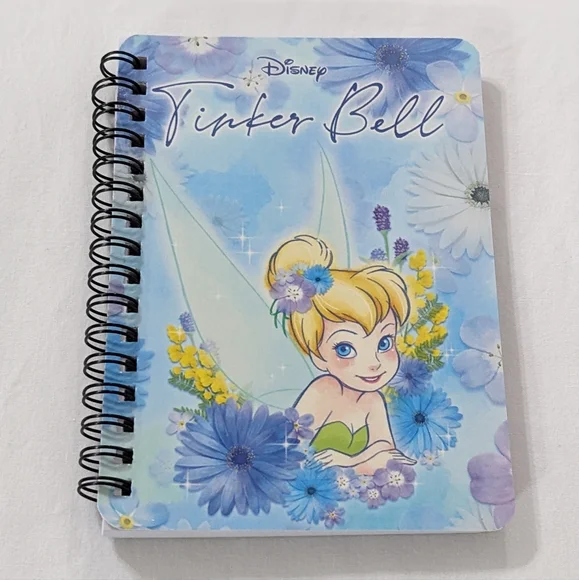 Disney TinkerBell Small Spiral Notebook, NEW