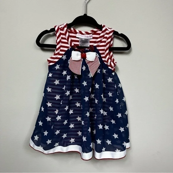 BONNIE Baby Patriotic Dress in Size 12 months