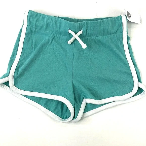 Old Navy Girl's Soft Shorts‎ Size XS 5 Green Elastic Waist NEW
