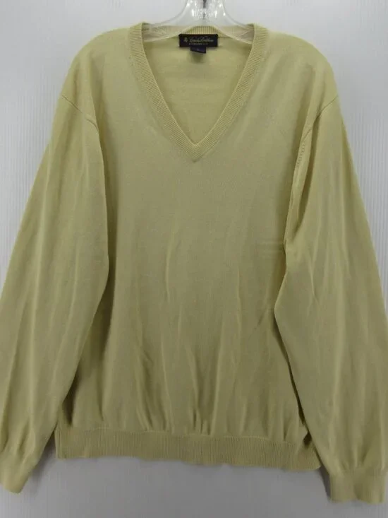 Brooks Brothers Sweater XL Silk Blend Pullover Preppy Classic Knit *