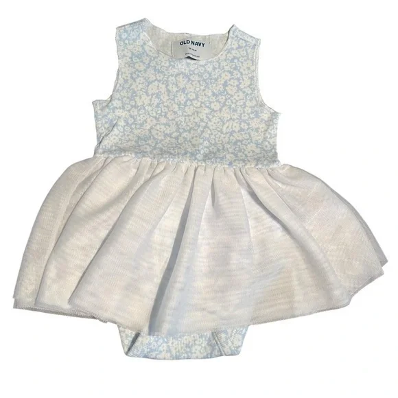 Old Navy Bodysuit Tulle Dress Sleeveless 12-18 months