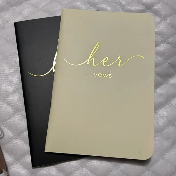His and her vow books