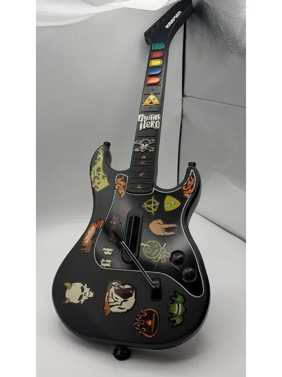 PS2 Guitar Hero Kramer Striker Guitar 95119.805 Red Octane No Dongle Tested Work