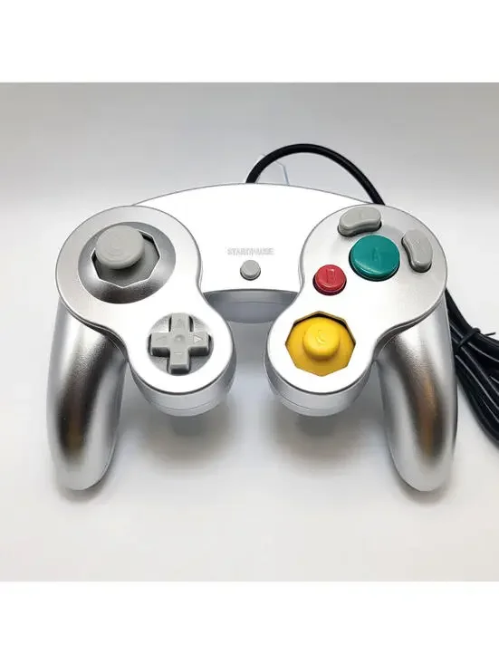 Nintendo GameCube Controller Game Pad For NGC - Wii Console Silver - NEW