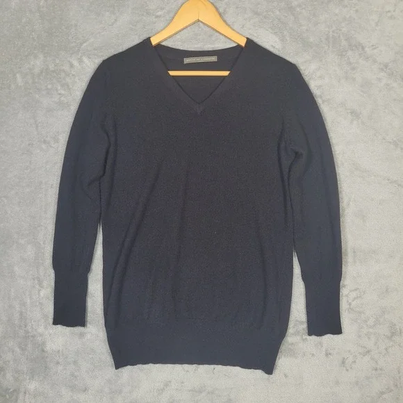 House of Cashmere Sweater Mens Small V Neck Pullover Burlington Cashmere