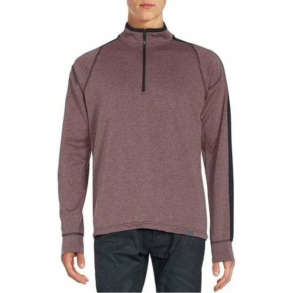 Hawke & Co Quarter Zip ProFlex Sweatshirt Men's XXL 2XL Maroon Long‎ Sleeve