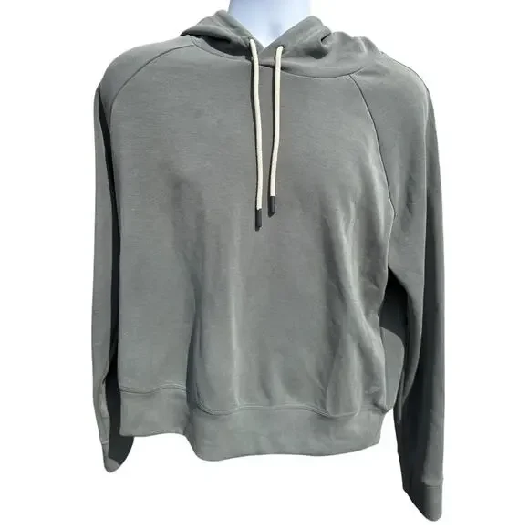 Fundamental Coast Pullover Hoodie Mens Size Large Gray Pullover solid light