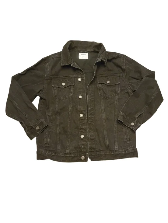 Old Navy Boys Black Denim Trucker Jacket XXL 18 Button Front Jean Jacket
