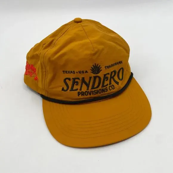 Sendero Provisions yellow golden nylon hat