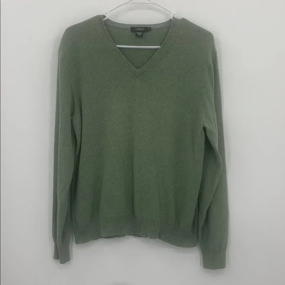 J.Crew Cotton/Cashmere Blend V-Neck Sweater Men’s Size Medium