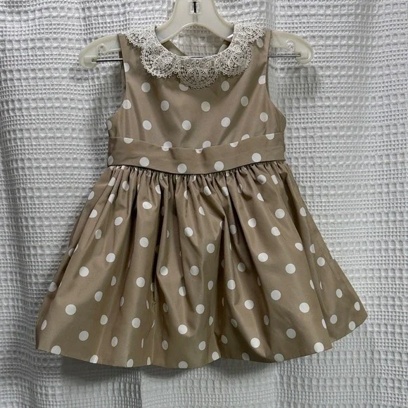 Jason Wu x Neiman Marcus For Target Polka Dot Kids Dress Lace Collar SZ 18 Mos