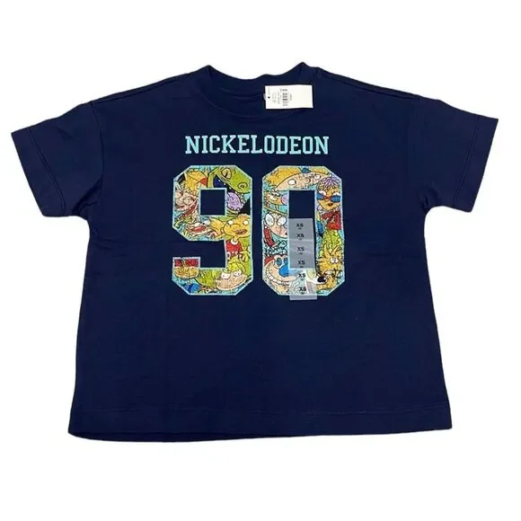 Old Navy Nickelodeon Nostalgic 90’s Graphic Tee Shirt XS Size 5 NEW
