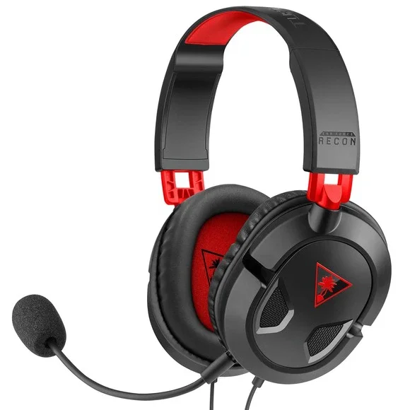 Turtle Beach Ear Force Recon Gaming Headset Wired 3.5mm Black Red New