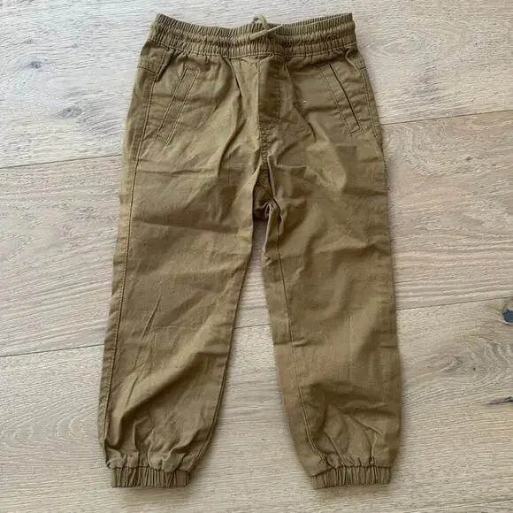 Old Navy Pull Up Jogger Pant Tan 3T