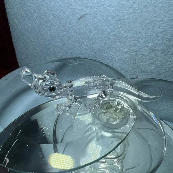 Swarovski Crystal Alligator Figurine #221629‎ Mib Complete Crocodile
