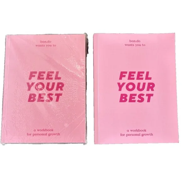 FEEL YOUR BEST LOT of 2 pcs/Journals from Ban do- A Workbook For Personal Growth