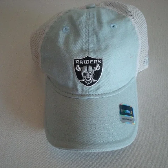 OAKLAND RAIDERS WOMENS‎ REEBOK HAT CAP VINTAGE 00S Y2K B3