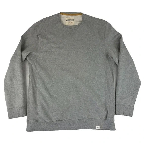 Redwood Tall Outfitters Crewneck Sweater Mens XLT‎ Extra Large Tall Cotton Gray
