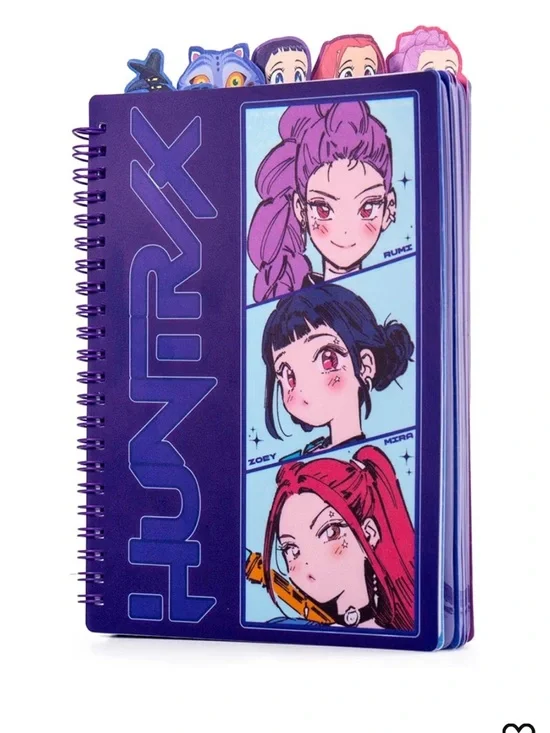 KPop Demon Hunters™ Huntr/x Tab Journal with 80 Lined Pages, Spiral-Bound