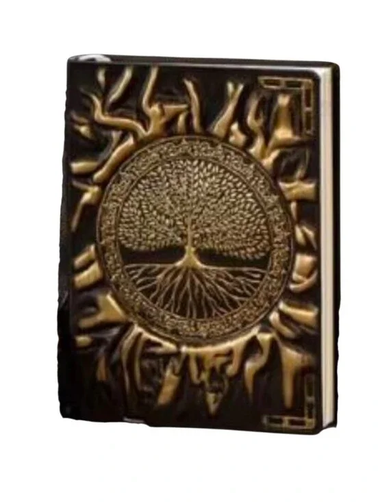 Small 3D Gold Tone Tree of Life Journal Notebook