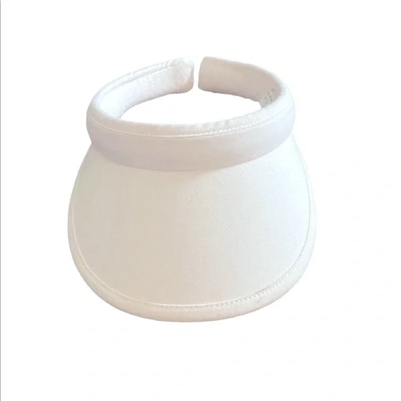 Sun Visor Hat Easy Slip On Protection Coastal Beach Versatile Activewear White