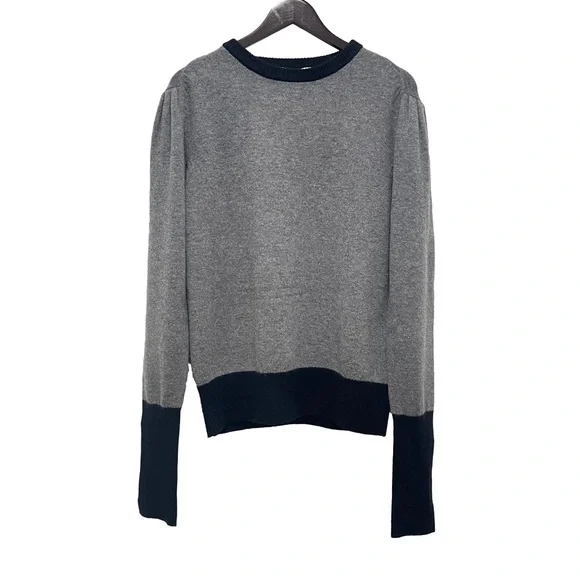 Random Identities Wool Cashmere Blend Crew Neck Gray Sweater Size Medium