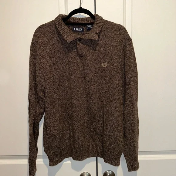 Chaps button pullover sweater