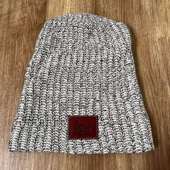 Love Your Melon Beige Tan And‎ Navy Hat Beanie