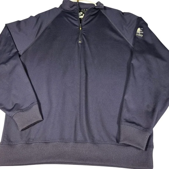 FootJoy Mens Navy Blue Performance Quarter Zip Golf Pullover 1004869