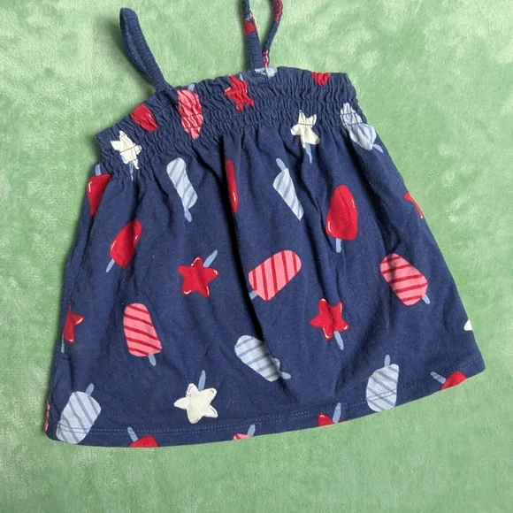 Carter's Patriotic Popsicle and Stars Tank Dress 3-6 month