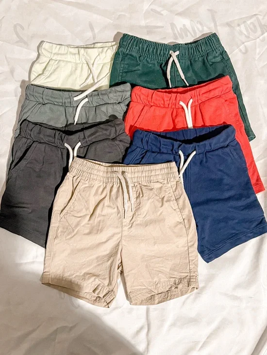 Set of Seven Old Navy Toddler Drawstring Shorts in a Variety of Colors Size 2T
